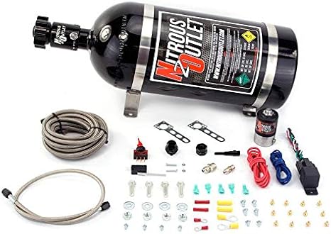 Nitrous Outlet Universal EFI Single Nozzle Dry System with 15lb Bottle