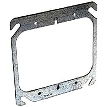 RACO INCORPORATED 791 4" Square Box Cover, Flat, 2 Devices
