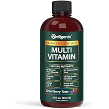 Wellgenix Balanced Essentials Liquid Multivitamin Dietary Supplement with Vitamins and Minerals Berry Flavor 32 fl oz