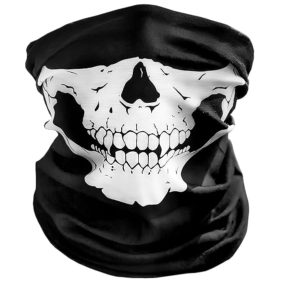 Skull Balaclava & Ghost Mask Breathable Motorcycle Balaclava, Ski & Snowboarding Mask Cool Motorcycle Face Masks for Men
